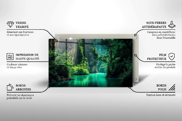 Chopping board Laguna landscape