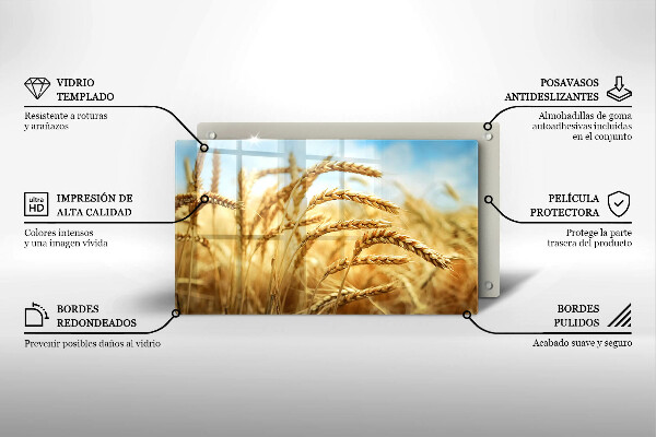 Chopping board Cereals in the field