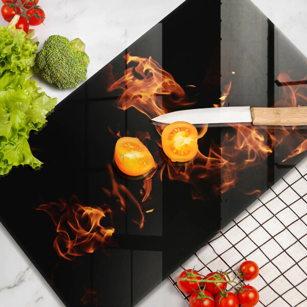 Chopping board Fire flame