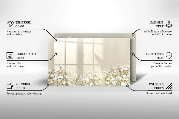 Chopping board Boho flowers