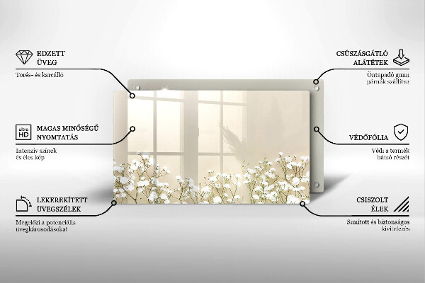 Chopping board Boho flowers