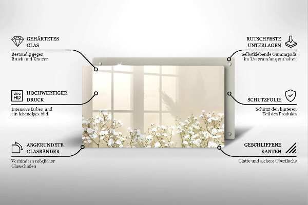 Chopping board Boho flowers