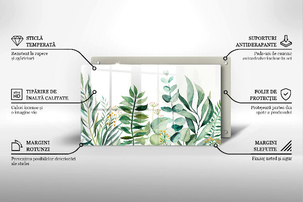 Chopping board Plant leaves illustration