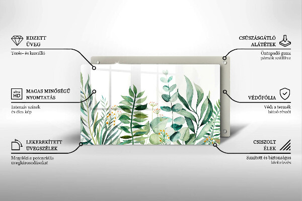 Chopping board Plant leaves illustration