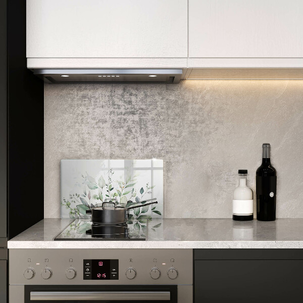 Chopping board Watercolor plants