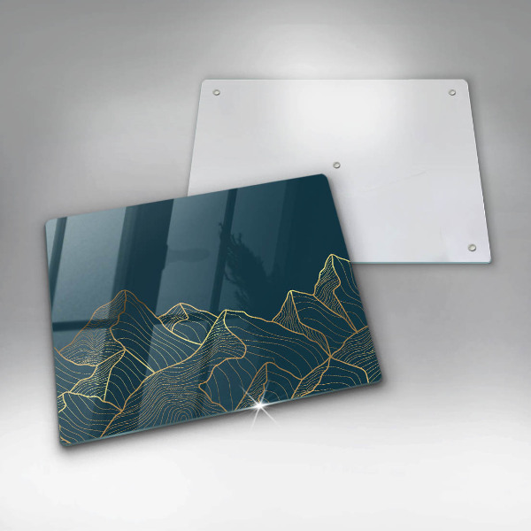 Chopping board Abstract mountains