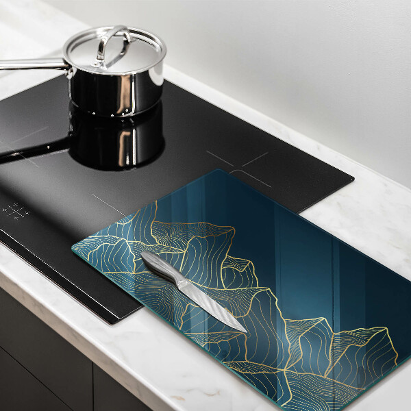 Chopping board Abstract mountains