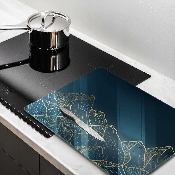 Chopping board Abstract mountains