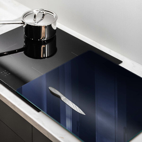 Glass worktop protector Navy blue