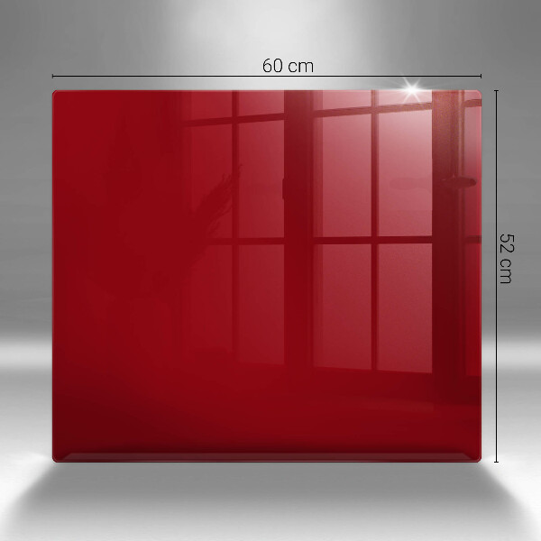Glass worktop protector Red colour