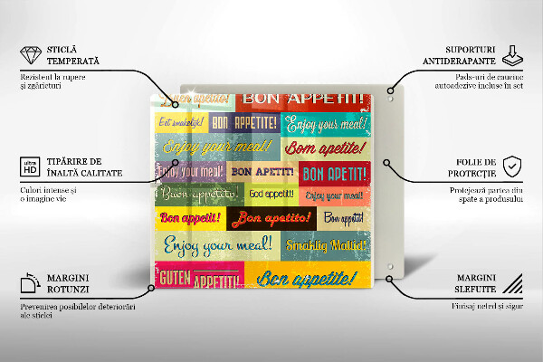 Chopping board Enjoy your meal transcriptions