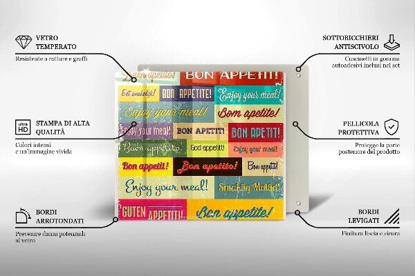 Chopping board Enjoy your meal transcriptions