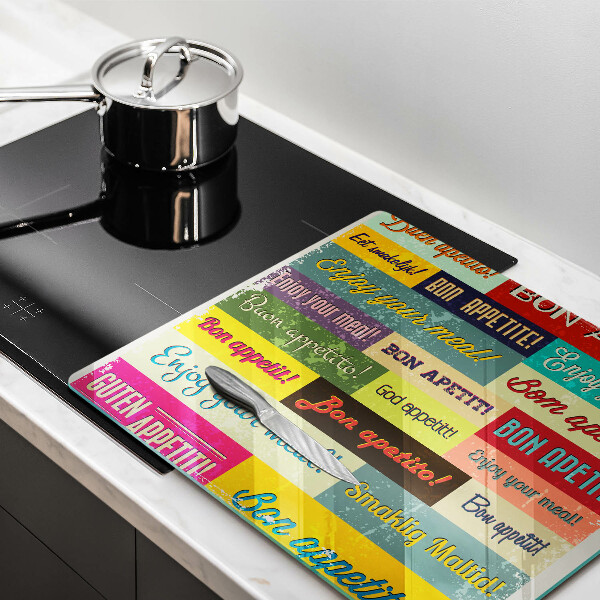 Chopping board Enjoy your meal transcriptions