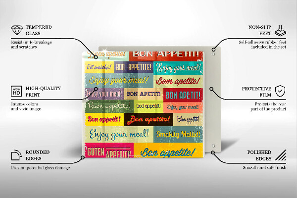 Chopping board Enjoy your meal transcriptions