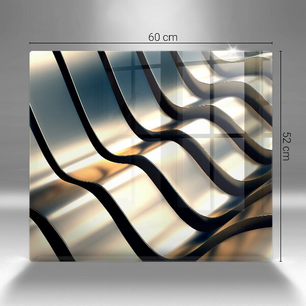Chopping board 3D metal shapes
