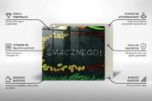 Chopping board The inscription Tasty!