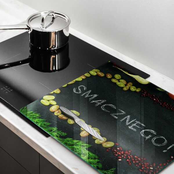 Chopping board The inscription Tasty!