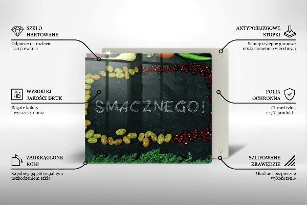 Chopping board The inscription Tasty!