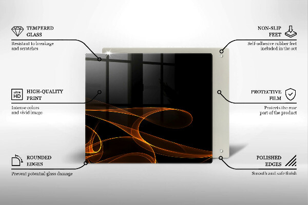 Chopping board Abstract lines