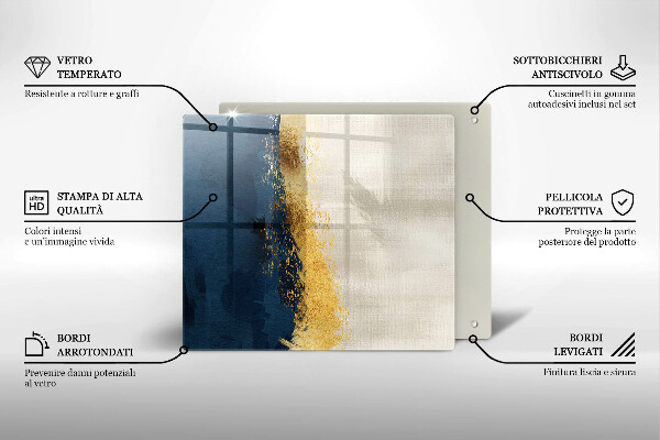 Chopping board Abstraction gold