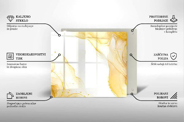 Chopping board Golden abstraction