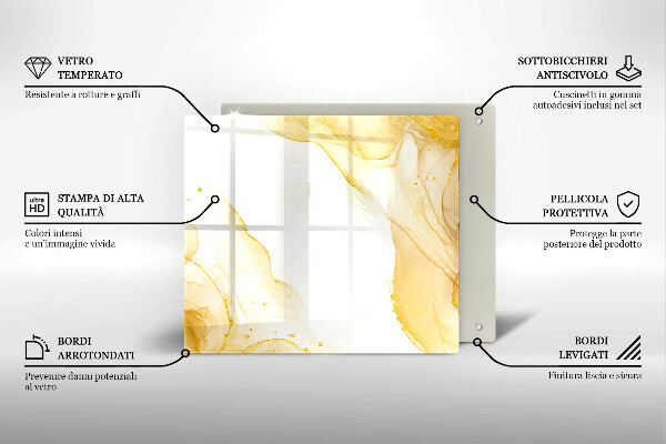 Chopping board Golden abstraction