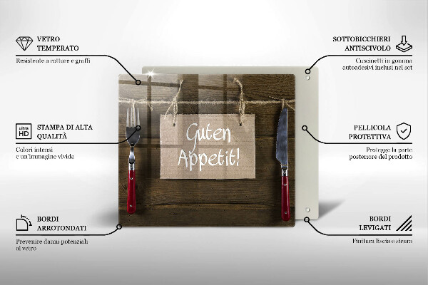 Chopping board GUTEN APETIT inscription boards