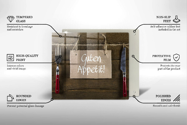 Chopping board GUTEN APETIT inscription boards