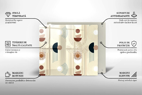 Chopping board Boho shapes geometry