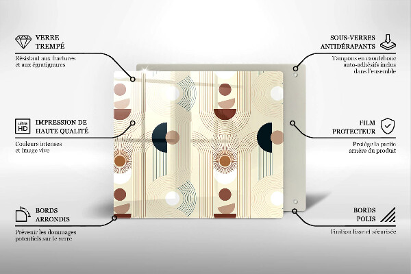 Chopping board Boho shapes geometry