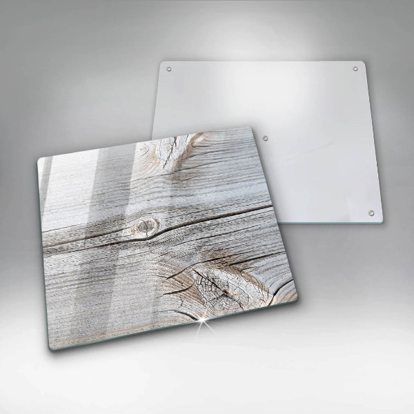 Glass worktop protector Bright wood structure
