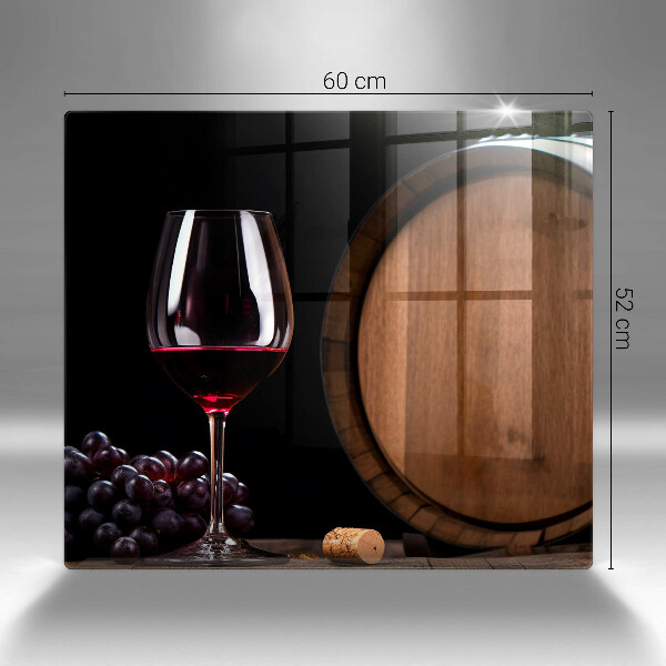 Glass worktop protector A barrel of wine glass