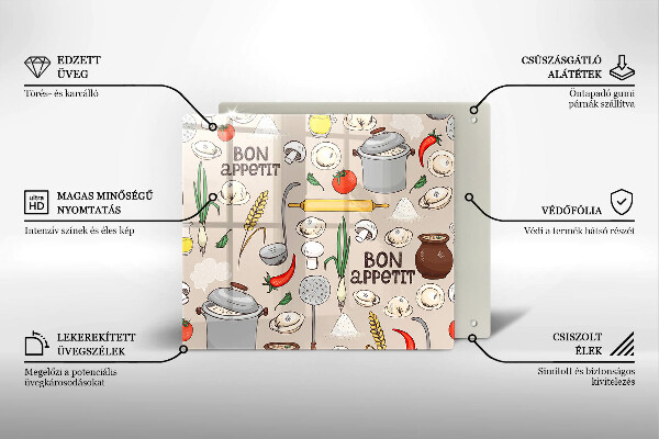 Glass worktop protector Kitchen illustration