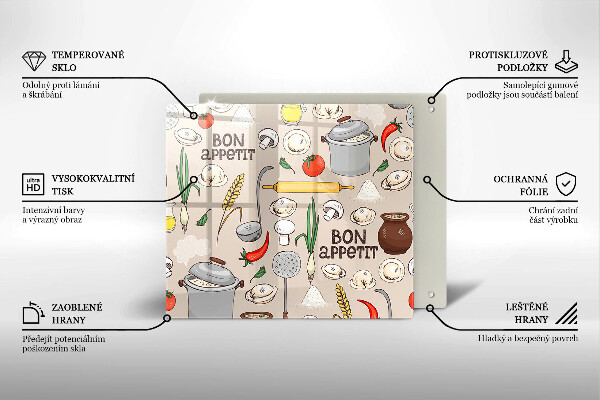 Glass worktop protector Kitchen illustration