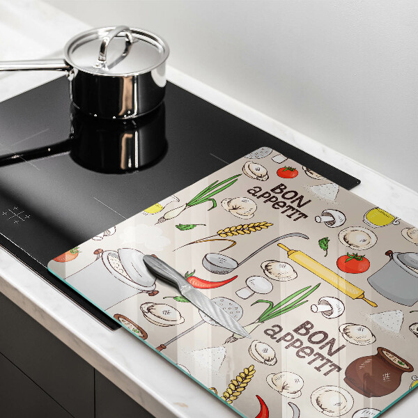 Glass worktop protector Kitchen illustration