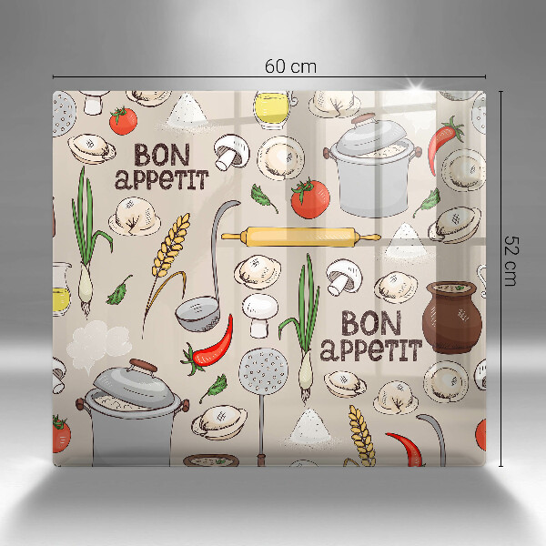 Glass worktop protector Kitchen illustration