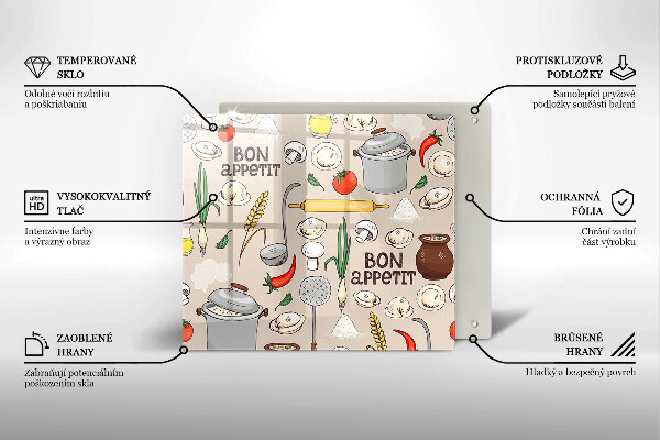 Glass worktop protector Kitchen illustration