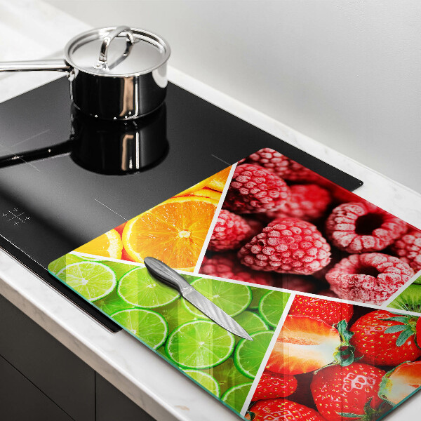 Glass worktop protector Colorful fruit