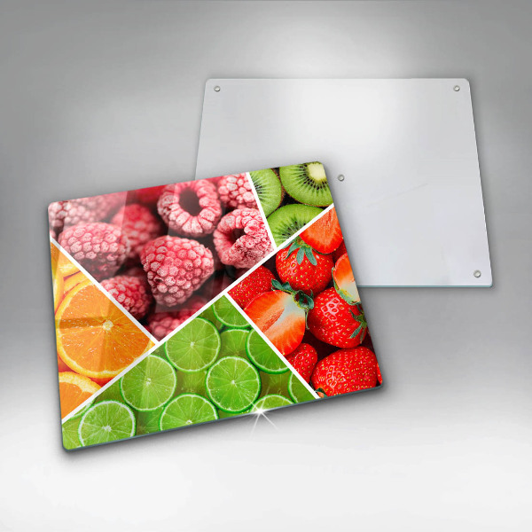 Glass worktop protector Colorful fruit