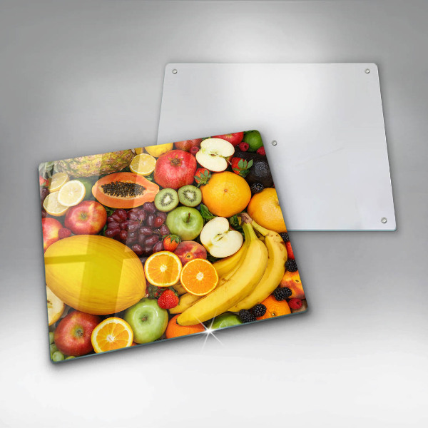 Glass worktop protector Fruit collection