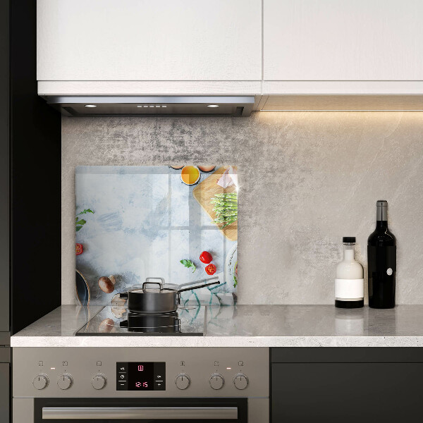 Glass worktop protector Ingredients in the kitchen