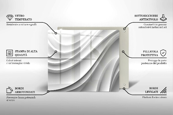 Large worktop saver Geometric lines
