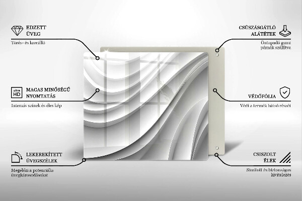 Large worktop saver Geometric lines