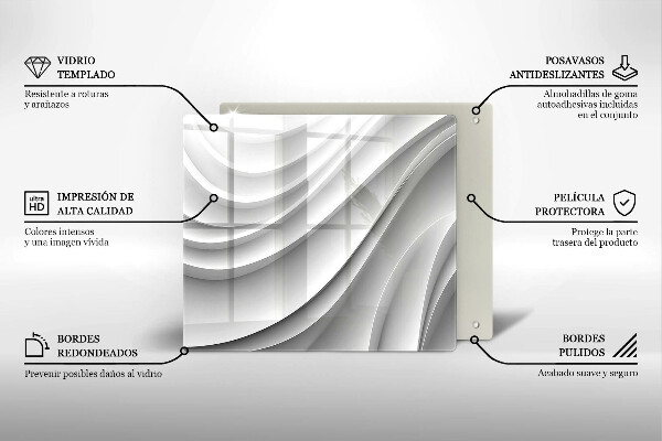 Large worktop saver Geometric lines