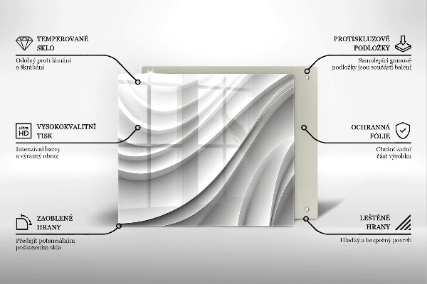 Large worktop saver Geometric lines