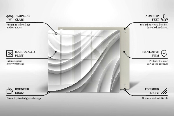 Large worktop saver Geometric lines