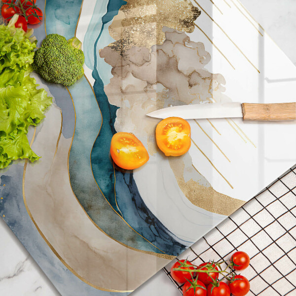 Large worktop saver Colorful marble