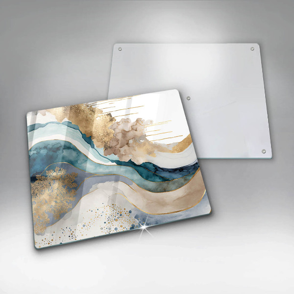 Large worktop saver Colorful marble