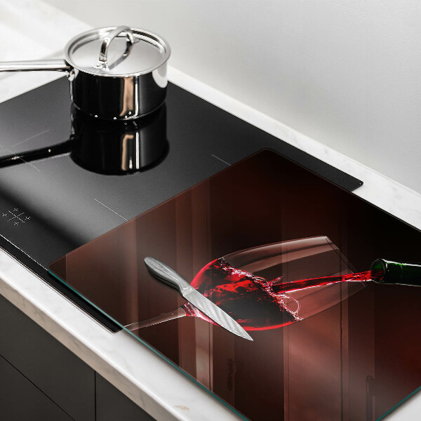 Large worktop saver A glass of wine