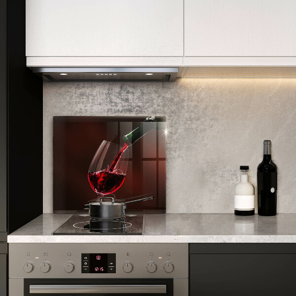 Large worktop saver A glass of wine